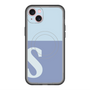 スリムプロテクションプレミアムケース with MagSafe［ オリジナル - initial two tone - S blue ］