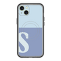 スリムプロテクションプレミアムケース with MagSafe［ オリジナル - initial two tone - S blue ］