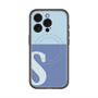 スリムプロテクションプレミアムケース with MagSafe［ オリジナル - initial two tone - S blue ］
