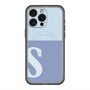 スリムプロテクションプレミアムケース with MagSafe［ オリジナル - initial two tone - S blue ］