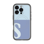 スリムプロテクションプレミアムケース with MagSafe［ オリジナル - initial two tone - S blue ］