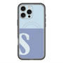 スリムプロテクションプレミアムケース with MagSafe［ オリジナル - initial two tone - S blue ］