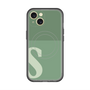 スリムプロテクションプレミアムケース with MagSafe［ オリジナル - initial two tone - S green ］