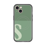 スリムプロテクションプレミアムケース with MagSafe［ オリジナル - initial two tone - S green ］