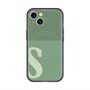 スリムプロテクションプレミアムケース with MagSafe［ オリジナル - initial two tone - S green ］