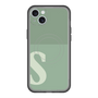 スリムプロテクションプレミアムケース with MagSafe［ オリジナル - initial two tone - S green ］