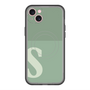 スリムプロテクションプレミアムケース with MagSafe［ オリジナル - initial two tone - S green ］
