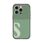 スリムプロテクションプレミアムケース with MagSafe［ オリジナル - initial two tone - S green ］