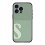 スリムプロテクションプレミアムケース with MagSafe［ オリジナル - initial two tone - S green ］