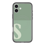 スリムプロテクションプレミアムケース with MagSafe［ オリジナル - initial two tone - S green ］