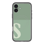 スリムプロテクションプレミアムケース with MagSafe［ オリジナル - initial two tone - S green ］