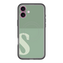 スリムプロテクションプレミアムケース with MagSafe［ オリジナル - initial two tone - S green ］
