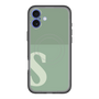 スリムプロテクションプレミアムケース with MagSafe［ オリジナル - initial two tone - S green ］