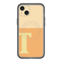 スリムプロテクションプレミアムケース with MagSafe［ オリジナル - initial two tone - T orange ］