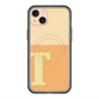 スリムプロテクションプレミアムケース with MagSafe［ オリジナル - initial two tone - T orange ］