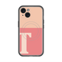 スリムプロテクションプレミアムケース with MagSafe［ オリジナル - initial two tone - T pink ］