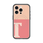 スリムプロテクションプレミアムケース with MagSafe［ オリジナル - initial two tone - T pink ］