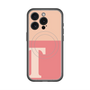 スリムプロテクションプレミアムケース with MagSafe［ オリジナル - initial two tone - T pink ］