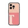 スリムプロテクションプレミアムケース with MagSafe［ オリジナル - initial two tone - T pink ］