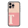 スリムプロテクションプレミアムケース with MagSafe［ オリジナル - initial two tone - T pink ］