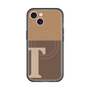 スリムプロテクションプレミアムケース with MagSafe［ オリジナル - initial two tone - T brown ］