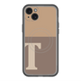スリムプロテクションプレミアムケース with MagSafe［ オリジナル - initial two tone - T brown ］