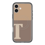スリムプロテクションプレミアムケース with MagSafe［ オリジナル - initial two tone - T brown ］