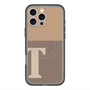 スリムプロテクションプレミアムケース with MagSafe［ オリジナル - initial two tone - T brown ］