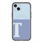 スリムプロテクションプレミアムケース with MagSafe［ オリジナル - initial two tone - T blue ］