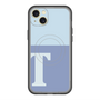 スリムプロテクションプレミアムケース with MagSafe［ オリジナル - initial two tone - T blue ］