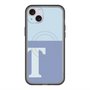 スリムプロテクションプレミアムケース with MagSafe［ オリジナル - initial two tone - T blue ］