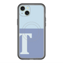 スリムプロテクションプレミアムケース with MagSafe［ オリジナル - initial two tone - T blue ］
