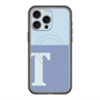 スリムプロテクションプレミアムケース with MagSafe［ オリジナル - initial two tone - T blue ］
