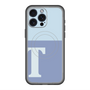 スリムプロテクションプレミアムケース with MagSafe［ オリジナル - initial two tone - T blue ］