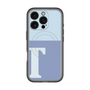スリムプロテクションプレミアムケース with MagSafe［ オリジナル - initial two tone - T blue ］