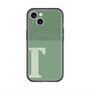 スリムプロテクションプレミアムケース with MagSafe［ オリジナル - initial two tone - T green ］