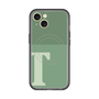 スリムプロテクションプレミアムケース with MagSafe［ オリジナル - initial two tone - T green ］