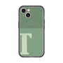 スリムプロテクションプレミアムケース with MagSafe［ オリジナル - initial two tone - T green ］
