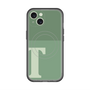 スリムプロテクションプレミアムケース with MagSafe［ オリジナル - initial two tone - T green ］