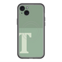 スリムプロテクションプレミアムケース with MagSafe［ オリジナル - initial two tone - T green ］