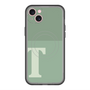 スリムプロテクションプレミアムケース with MagSafe［ オリジナル - initial two tone - T green ］