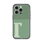 スリムプロテクションプレミアムケース with MagSafe［ オリジナル - initial two tone - T green ］