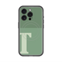 スリムプロテクションプレミアムケース with MagSafe［ オリジナル - initial two tone - T green ］