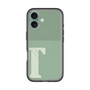 スリムプロテクションプレミアムケース with MagSafe［ オリジナル - initial two tone - T green ］