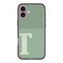 スリムプロテクションプレミアムケース with MagSafe［ オリジナル - initial two tone - T green ］
