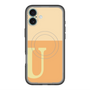 スリムプロテクションプレミアムケース with MagSafe［ オリジナル - initial two tone - U orange ］