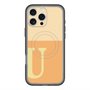 スリムプロテクションプレミアムケース with MagSafe［ オリジナル - initial two tone - U orange ］