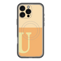 スリムプロテクションプレミアムケース with MagSafe［ オリジナル - initial two tone - U orange ］