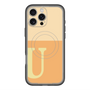 スリムプロテクションプレミアムケース with MagSafe［ オリジナル - initial two tone - U orange ］
