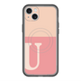 スリムプロテクションプレミアムケース with MagSafe［ オリジナル - initial two tone - U pink ］